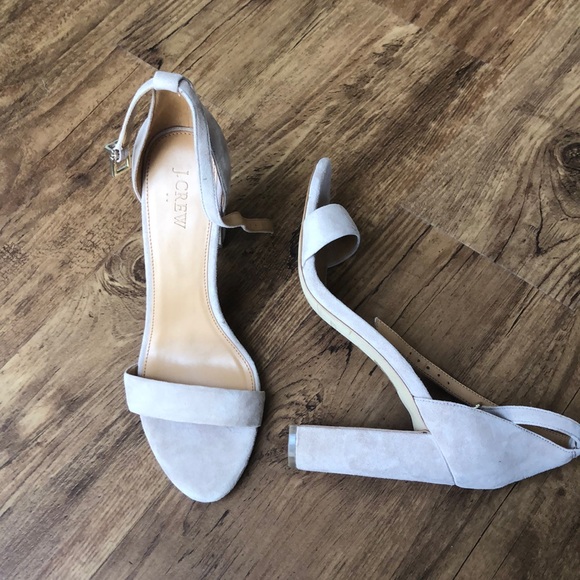 J. Crew Shoes - J Crew Nude Suede Pumps Size 9